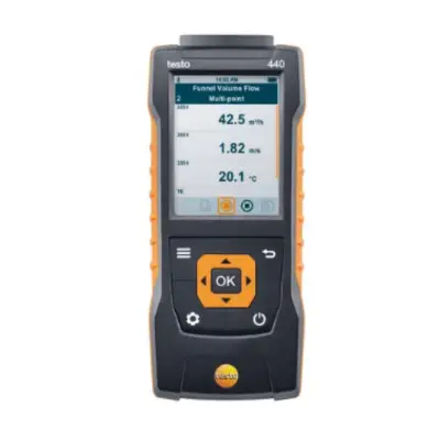 Testo 440 - Instrument pentru măsurarea vitezei aerului și calitatea aerului ambiental