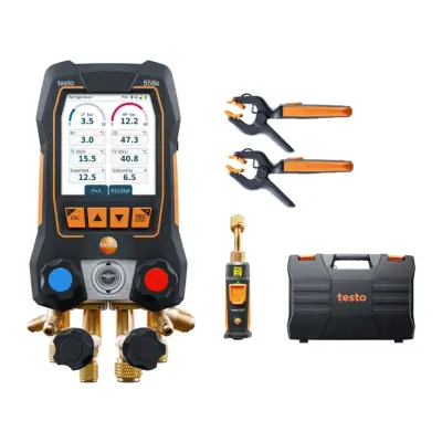 Testo 558s Set Vacuum Smart - Manifold digital inteligent cu sonde wireless de temperatură și vacuum