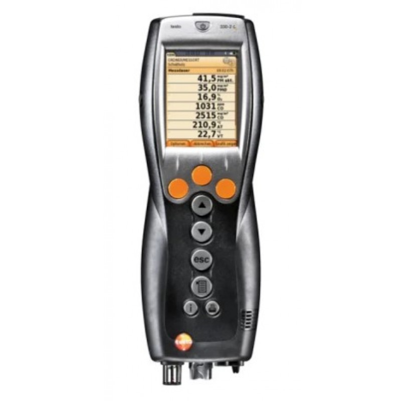 Testo 330-1 LL - Analizor de gaze de ardere cu 3 senzori longlife și accesorii