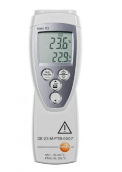 Testo 112 - Termometru calibrabil cu un canal NTC/Pt100 pentru inspecţiile oficiale
