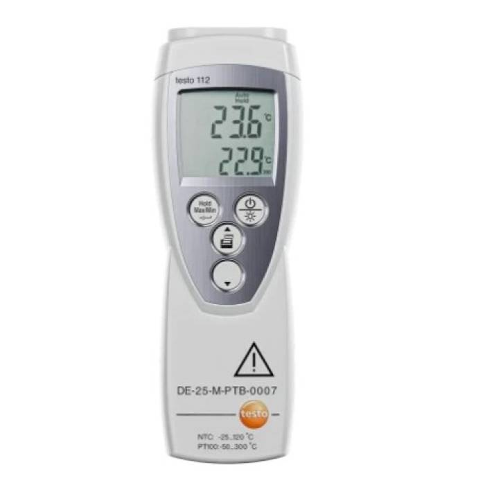 Testo 112 - Termometru calibrabil cu un canal NTC/PT100 pentru inspecţiile oficiale