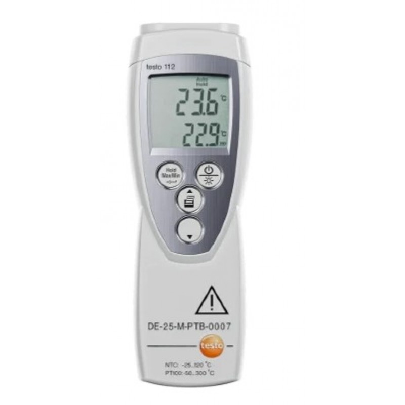 Testo 112 - Termometru calibrabil cu un canal NTC/Pt100 pentru inspecţiile oficiale