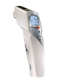 Testo 831 - Termometru infraroşu cu 2 fascicule laser (sistem optic de 30:1) pentru alimente