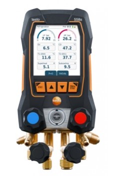 Testo 558s - Manifold digital cu 4 valve și ecran tactil intuitiv