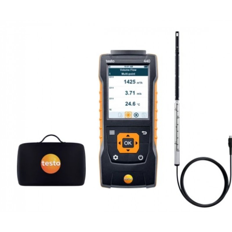 Set cu sondă pentru viteza aerului cu fir cald