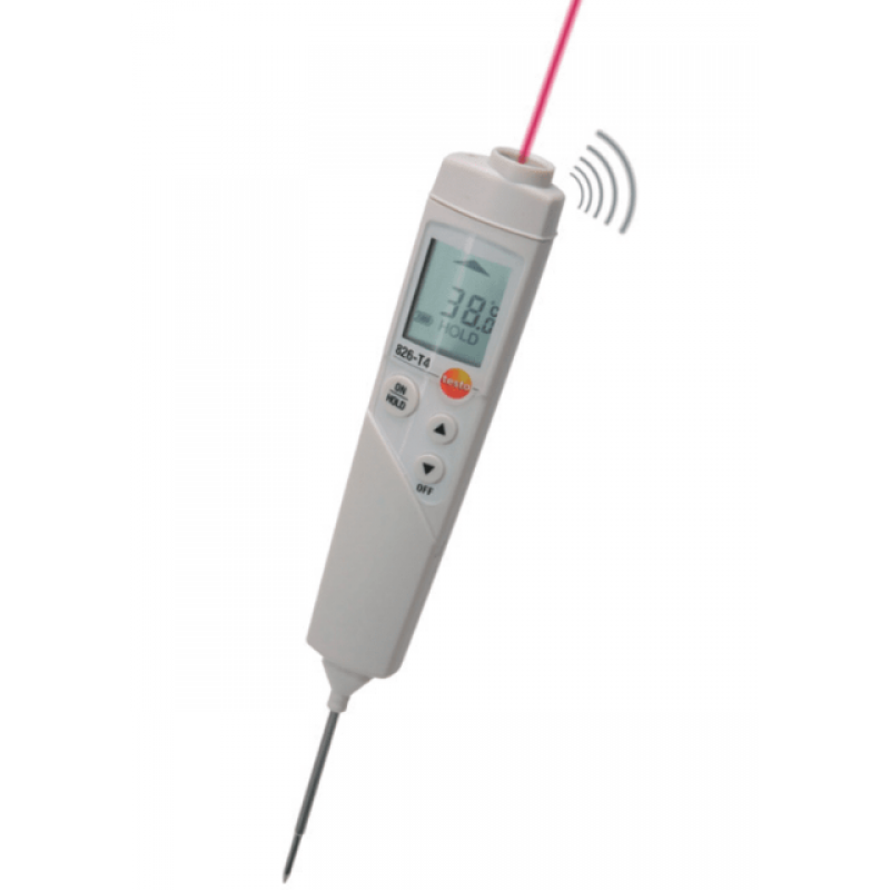 Testo 826-T4 - Termometru cu infraroșu, marcaj laser și sondă de penetrare