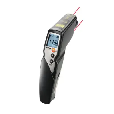 Testo 830-T4 - Termometru infraroşu cu 2 fascicule laser (sistem optic de 30:1)