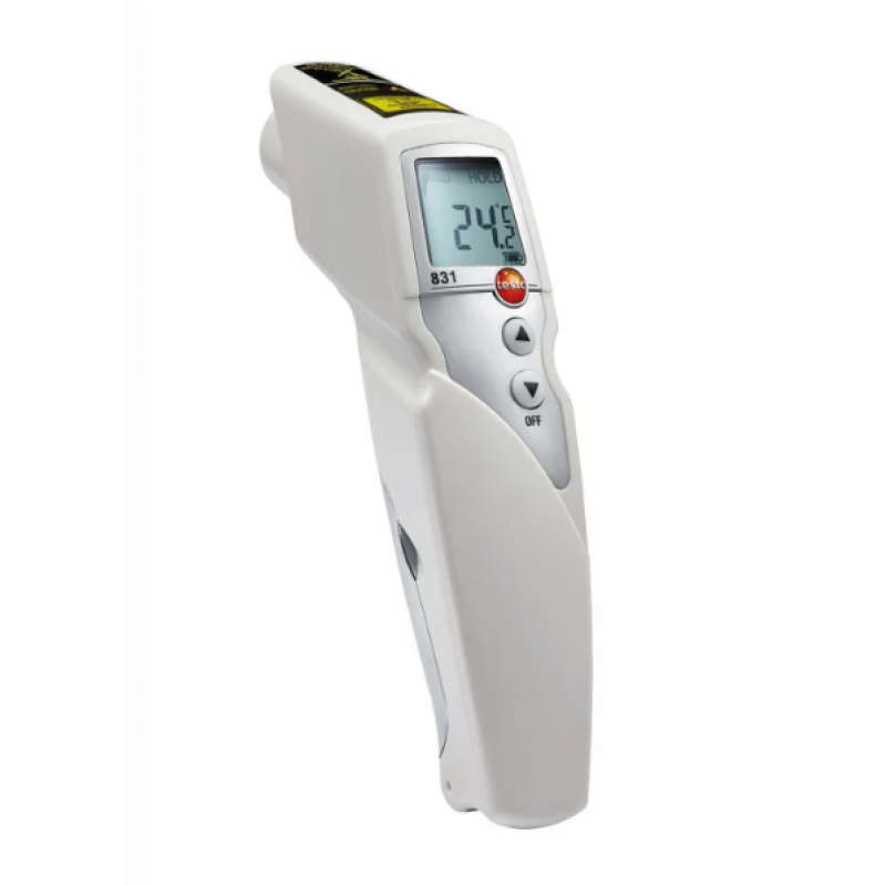 Testo 831 - Termometru infraroşu cu 2 fascicule laser (sistem optic de 30:1) pentru alimente